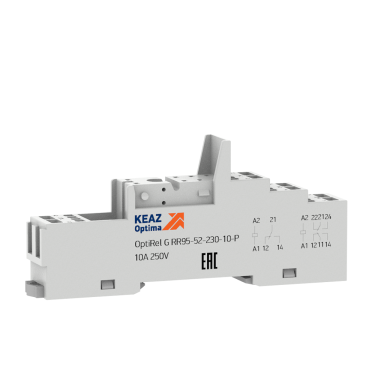 Розетка OptiRel G RR95-52 для реле RP40-52, RP41-52, пруж. КЭАЗ