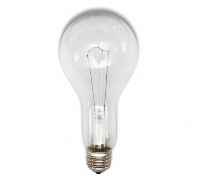 Лампа - теплоизлучатель Груша E27 300Вт 230В прозрачная TDM
