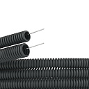 Труба гофрир. ПНД гибкая d20мм черная с протяжкой легкая (100м) ДКС-Трубы для прокладки кабеля - купить по низкой цене в интернет-магазине, характеристики, отзывы | АВС-электро