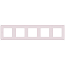 Рамка 5-мест. розовая INSPIRIA-Рамки для ЭУИ - купить по низкой цене в интернет-магазине, характеристики, отзывы | АВС-электро