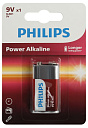 Батарейка Philips 6LR61P1B/51 крона алкалиновая 9V 1 уп=1 шт  6LR61/9V-1BL Power-