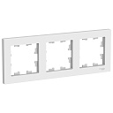 Рамка 3-мест. гориз./вертик., белая AtlasDesign-Рамки для ЭУИ - купить по низкой цене в интернет-магазине, характеристики, отзывы | АВС-электро