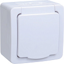 Розетка 2Р+Е О/У  IP54 белый ГЕРМЕС PLUS-Розетки штепсельные (силовые) - купить по низкой цене в интернет-магазине, характеристики, отзывы | АВС-электро