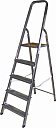 Стремянка алюминиевая "Энкор" 5 ступеней-Лестницы, стремянки, верстаки - купить по низкой цене в интернет-магазине, характеристики, отзывы | АВС-электро